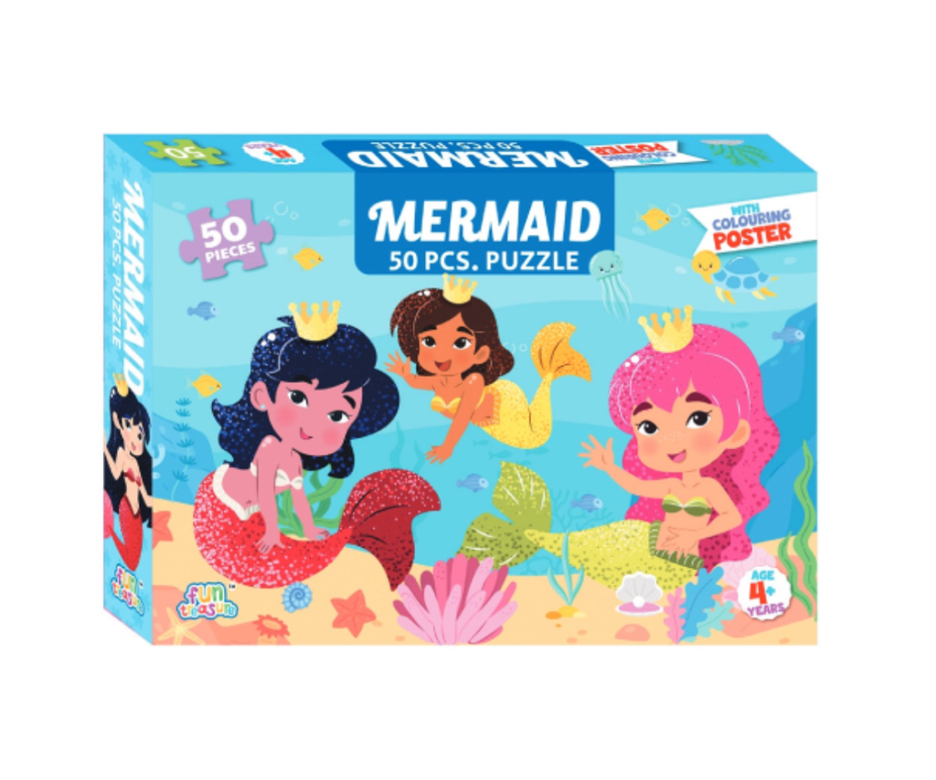 FT008b - 50 Pcs Puzzle Mix - Mermaid